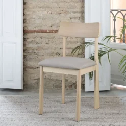 Banak Sillas De Madera*Carina Natural Topo
